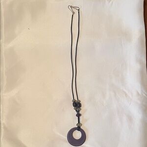 Purple Pendant Necklace